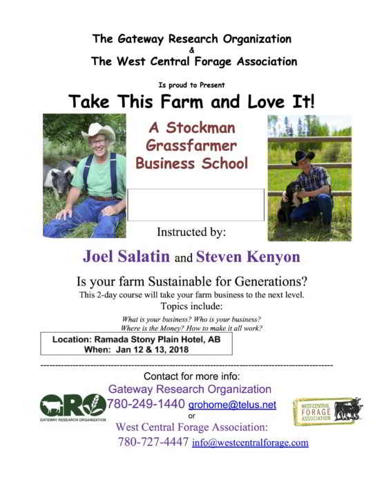 Joel Salatin workshop