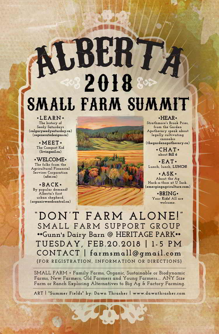 Poster for the Alberta Small Farm Summit