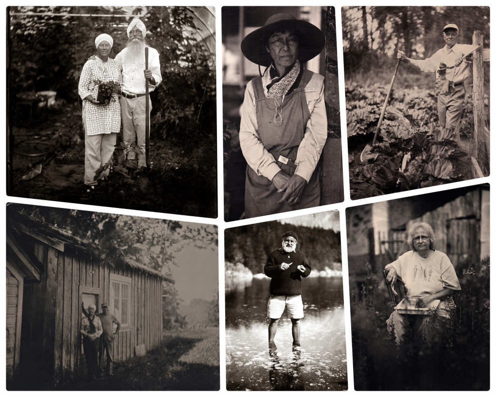 Island Farmers Alliance Project Of Land and Sea uses 100 year old camera to capture farmers of vancouver island bc