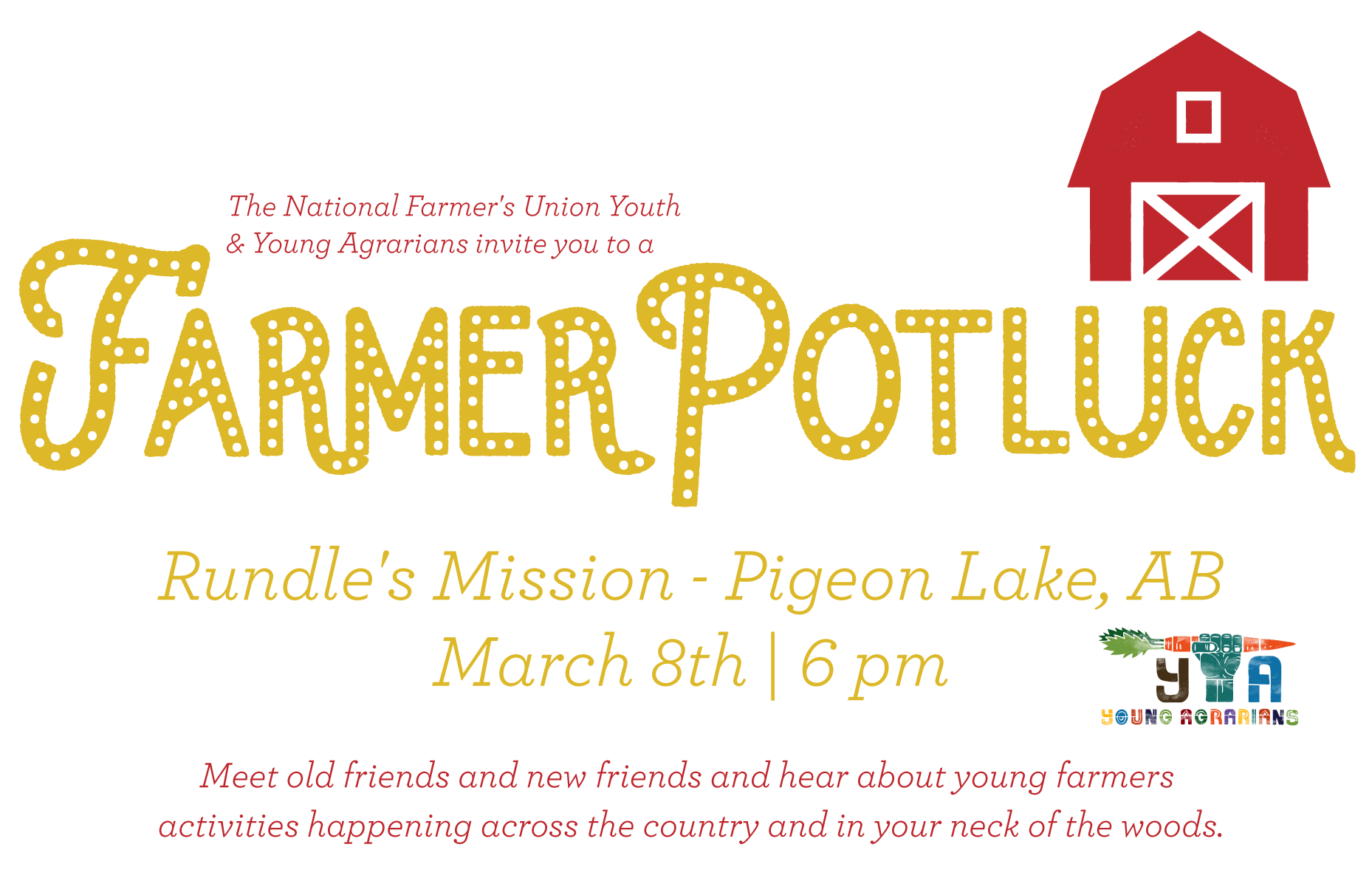 Farmer Potluck at Pigeon Lake