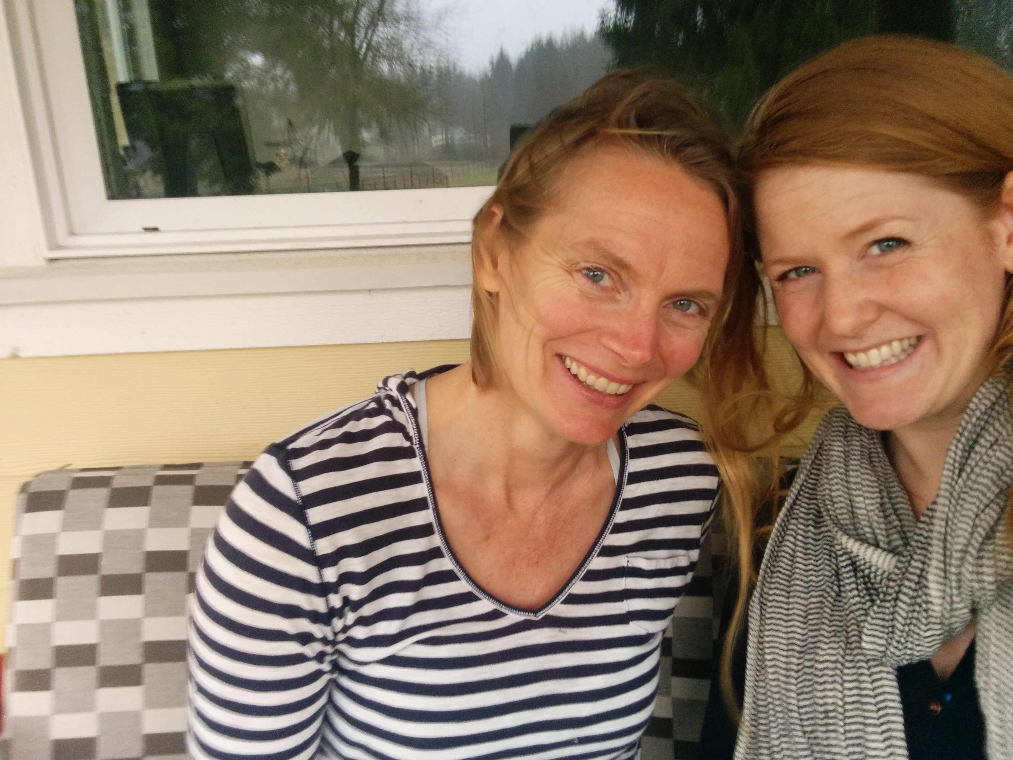 smiling new farmer emma holmes and mentor, delisa lewis, apart of young agrarians business mentorship network