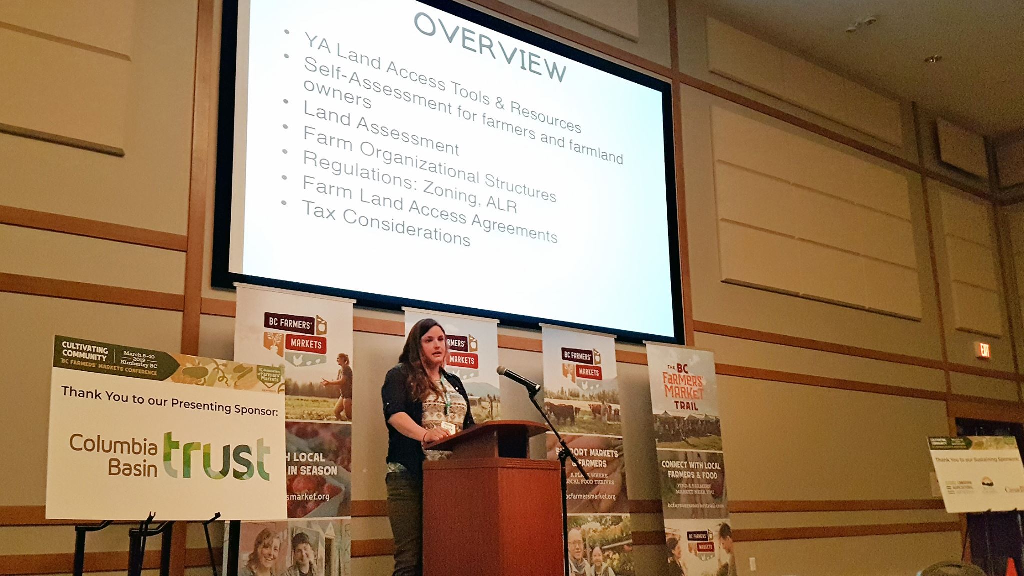 EVENT RECAP 2019 BC Association of Farmers' Markets Conference in Kimberley, BC Young Agrarians