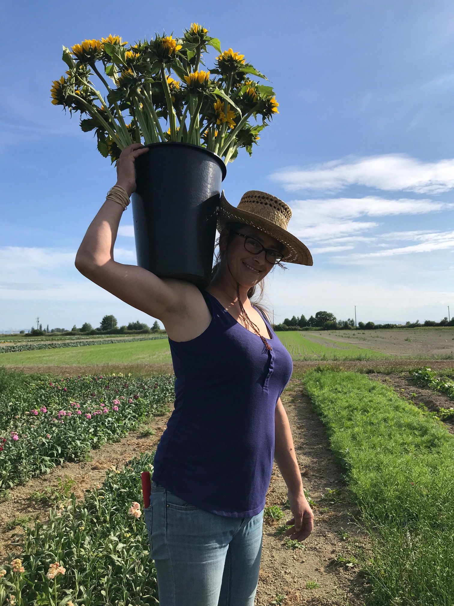 river and sea flowers, farm job, vancouver bc