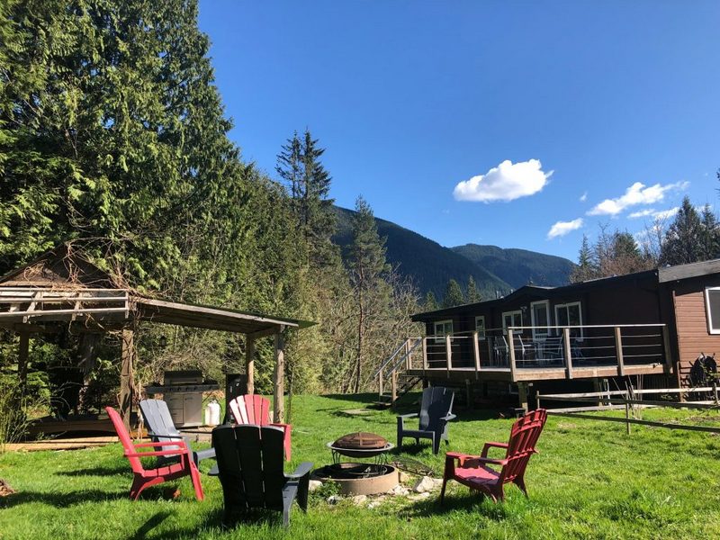 in the yard at Kara-Kata Afrobeat Society vancouver mission farm hand farm job