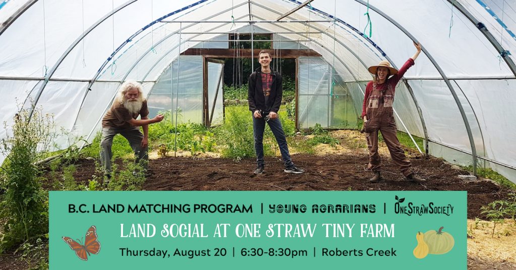 Aug 20, 2020 Land Social at One Straw Society