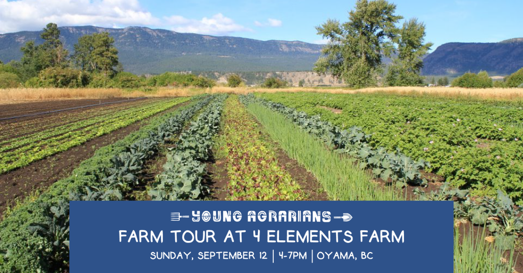 SEPT 12, 2021 OYAMA, BC Farm Tour at 4 Elements Farm