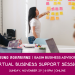 NOV 29, 2021: ONLINE – Virtual Business Support Session