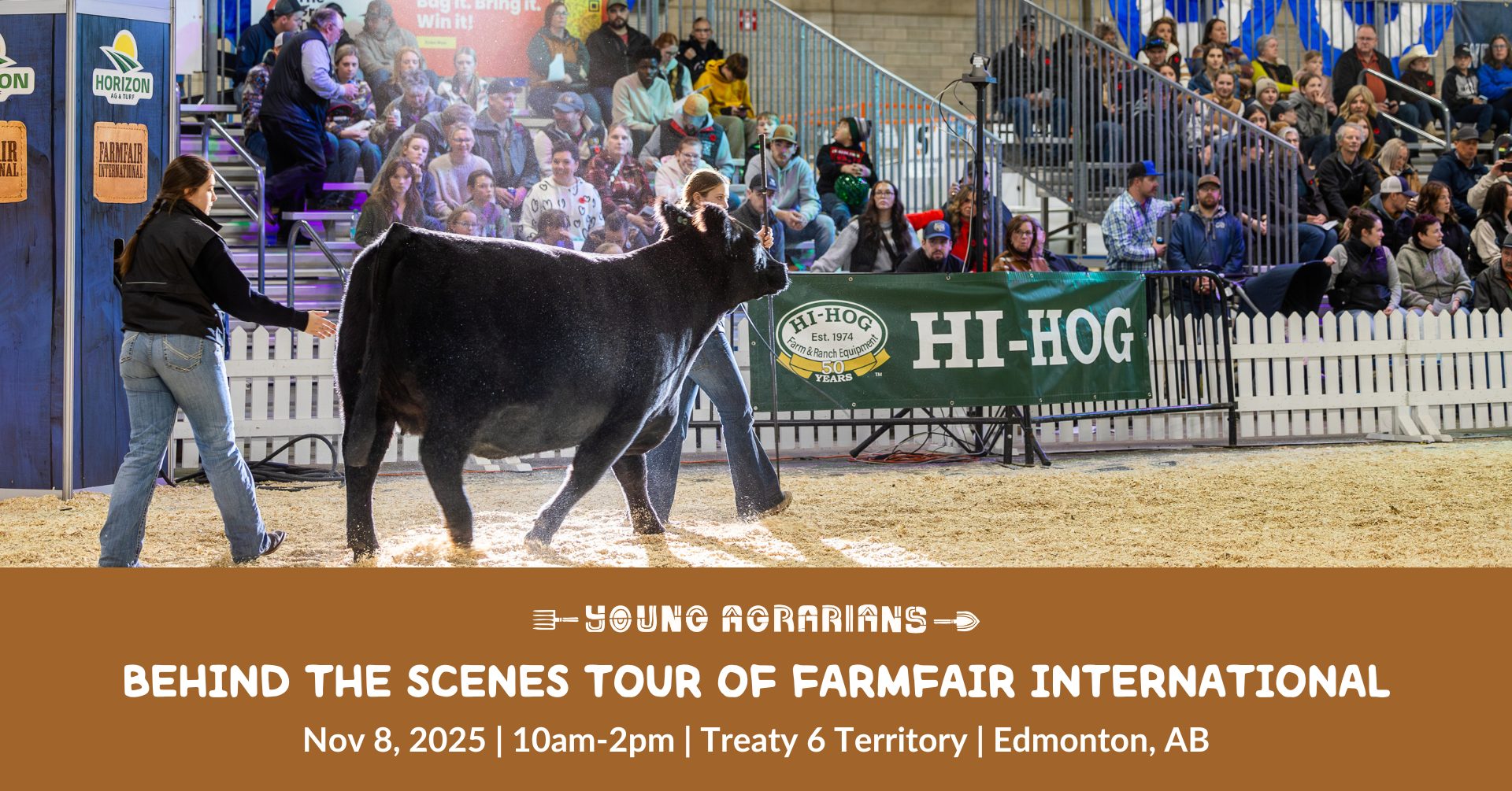 Nov 8, 2025: Edmonton, AB – Behind the scenes tour of Farmfair International